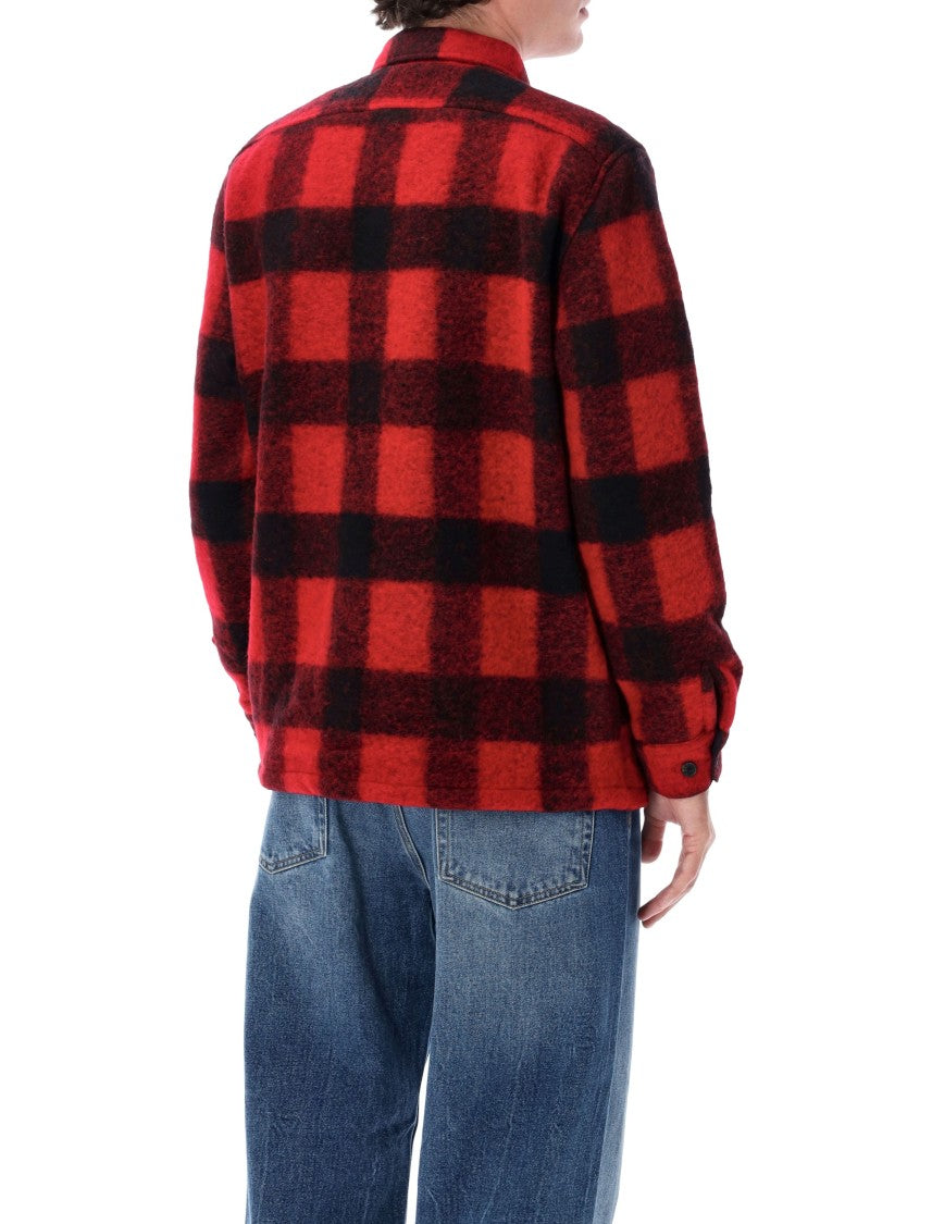 Portuguese Flannel Buffalo Check Button Shirt Jacket
