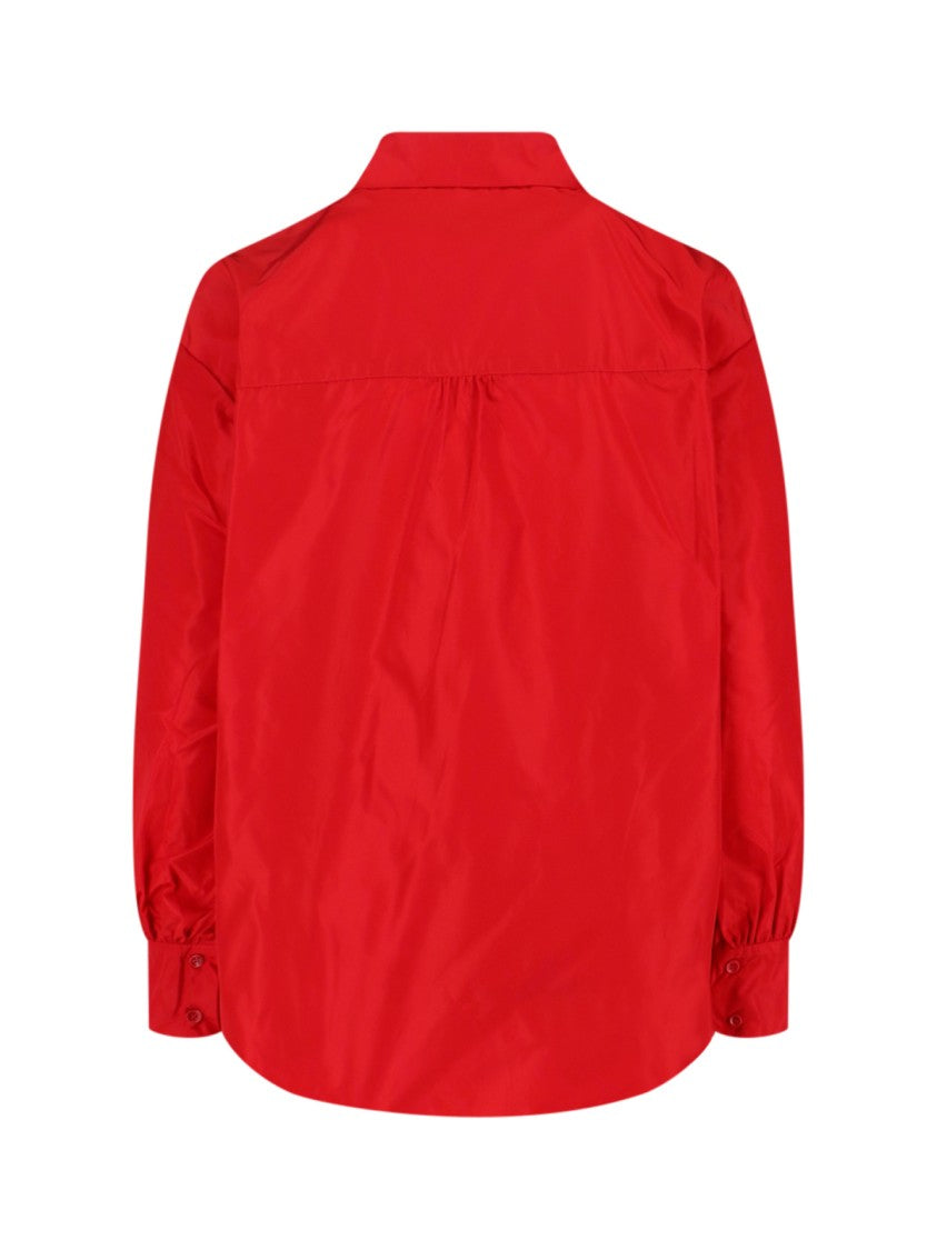 Aspesi Classic Red Shirt With Structured Collar And Button-Down Front