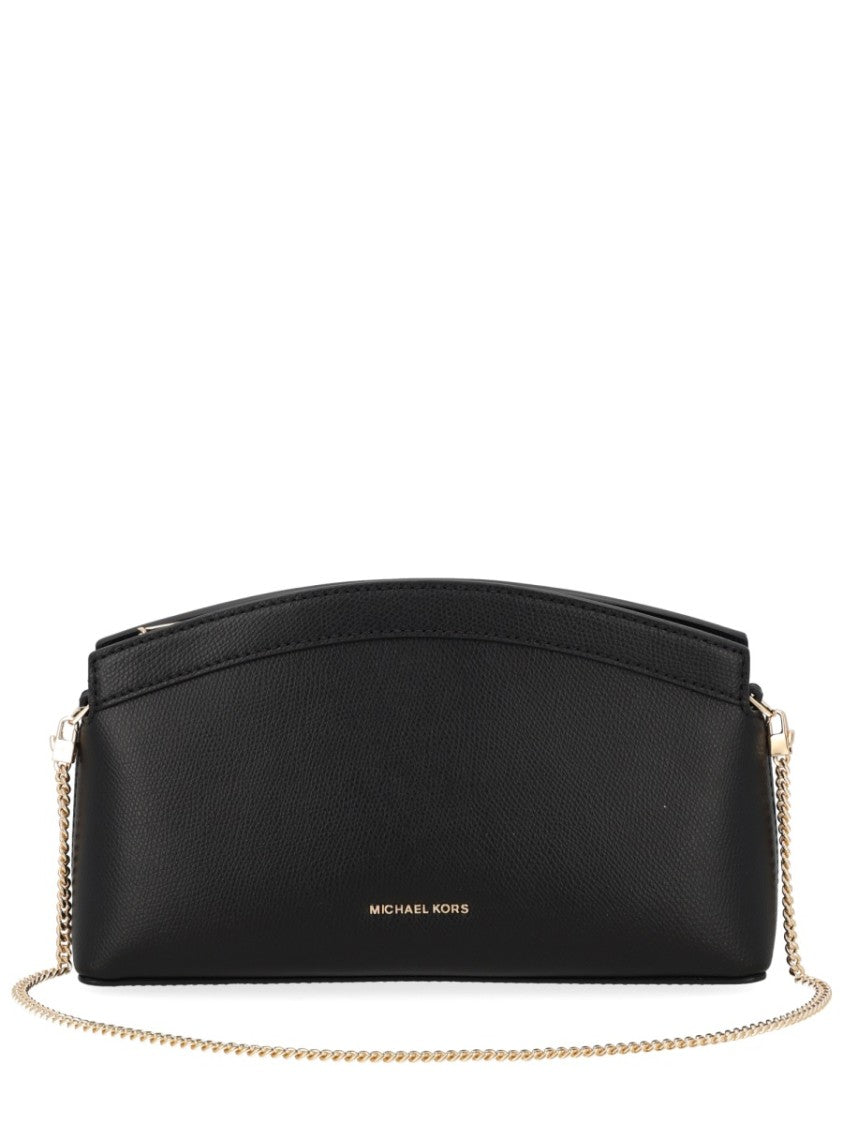 Michael Michael Kors Athena Curved Top Metallic Clutch Bag