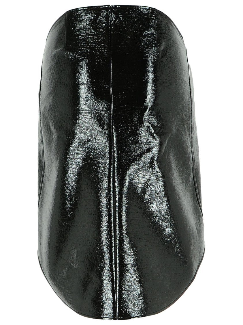 Courrèges Black Cotton Blend Skirt
