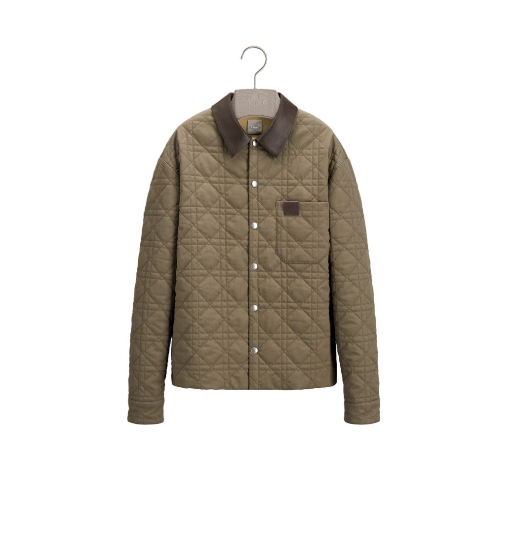Christian Dior Cotton Quilted Diamond Stitch Woven Shirt