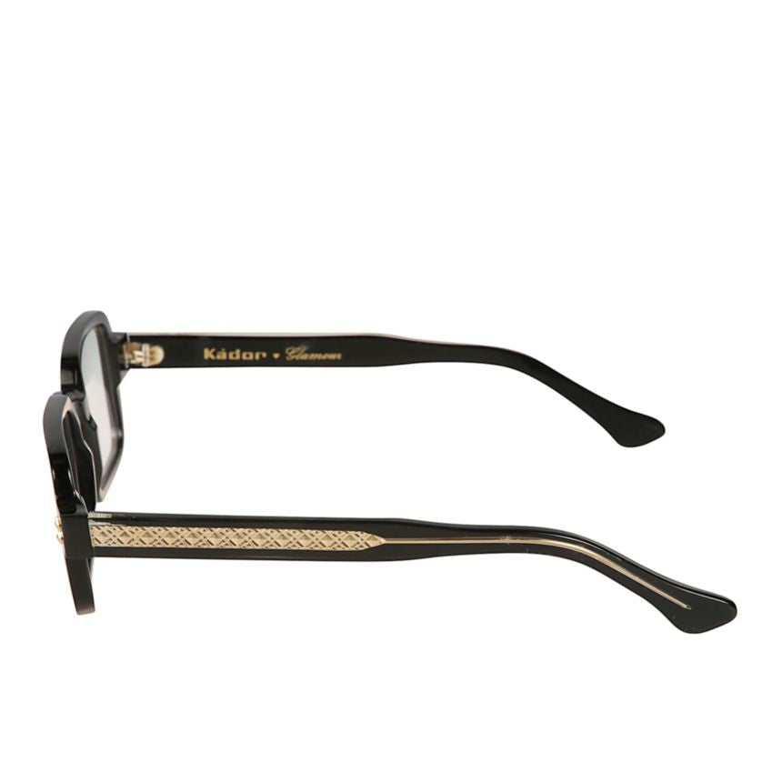 Kador Kolette Glamour Bold Rectangular Sunglasses With Intricate Gold Detailing