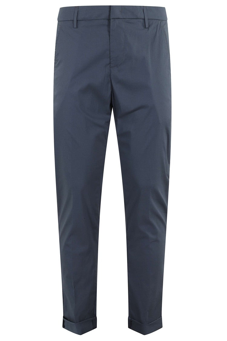 Dondup Blue Slim Chino Gaubert Poplin Cotton-Blend Chino Pants