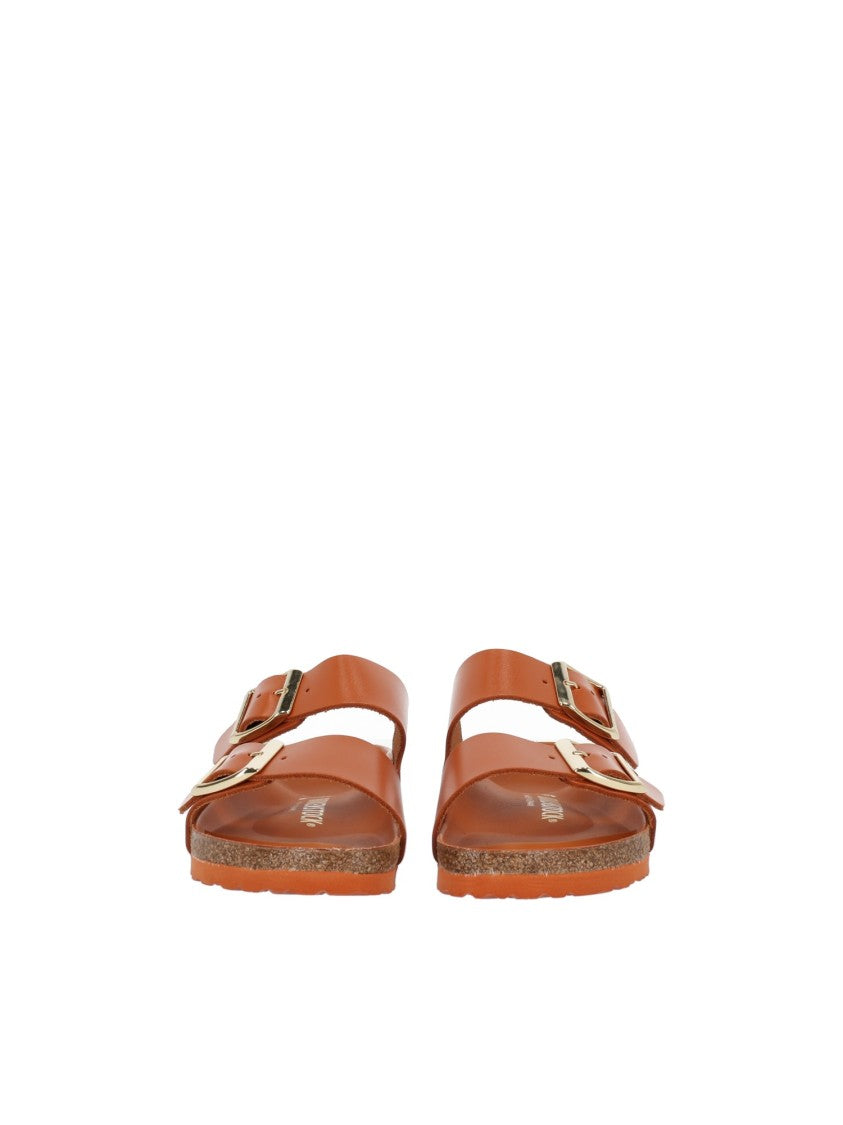 Birkenstock Kurkuma Arizona Natural Leather Slide Sandal