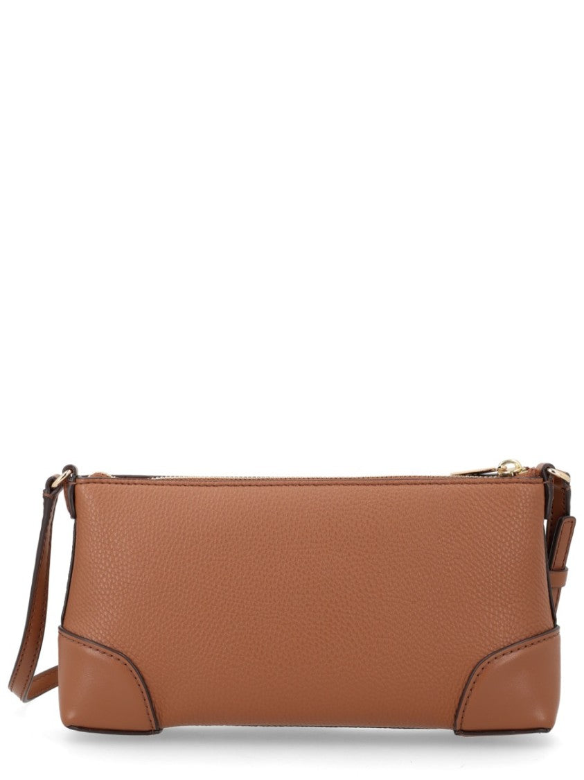 Michael Michael Kors Brown Textured Leather Shoulder Bag