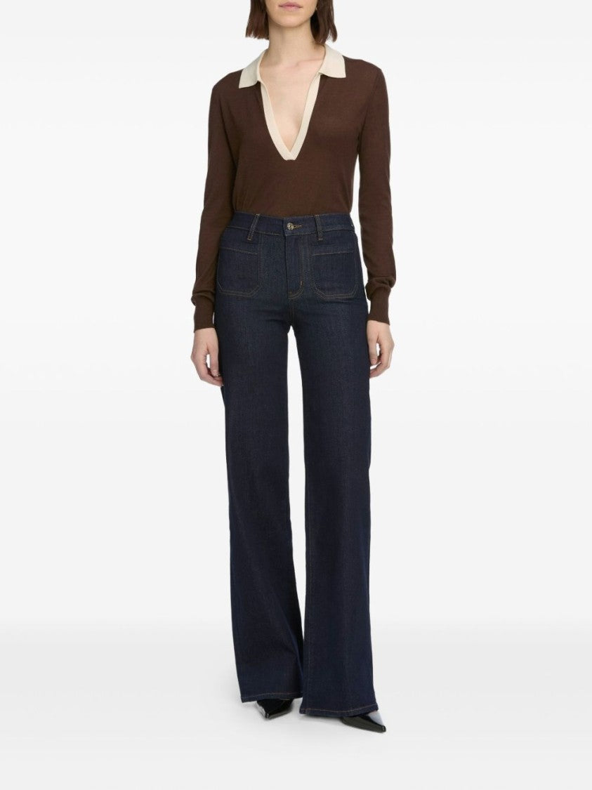 Frame Le Slim Palazzo Long Jeans