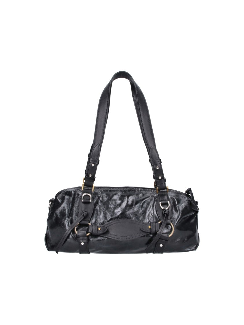 Isabel Marant Black Tilpa Mini Leather Shoulder Bag