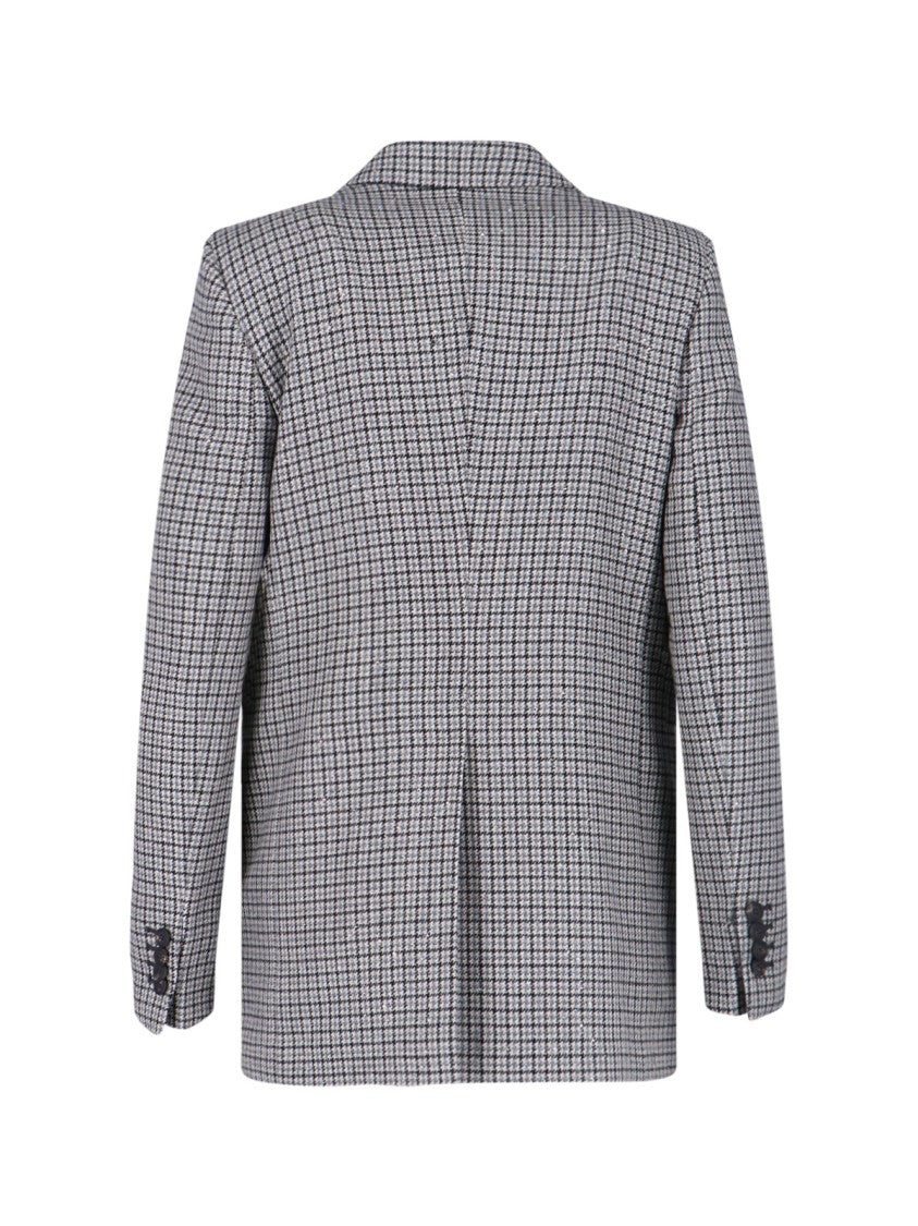 Tagliatore Tailored Grey Stripe Blazer With Classic Lapel