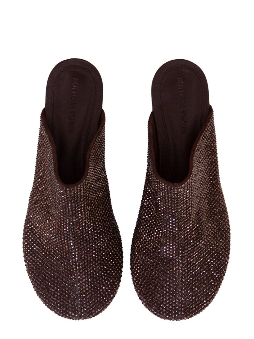 Bottega Veneta Rhinestone-Embellished Bottega Veneta Slippers
