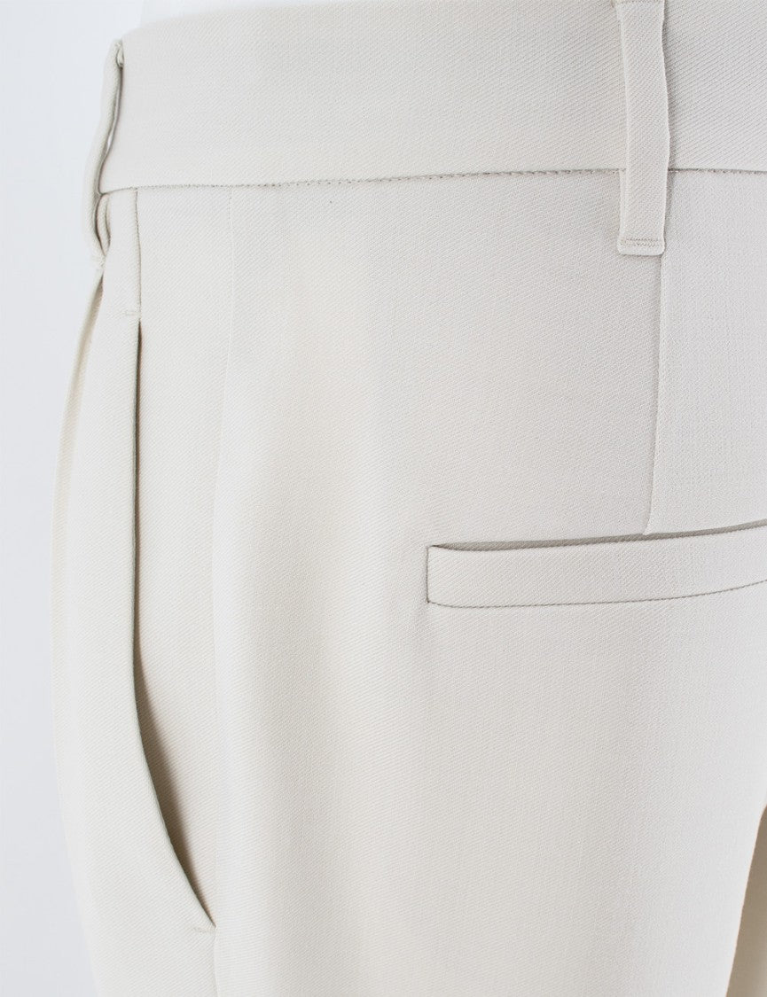Brunello Cucinelli Beige Slouchy Trousers