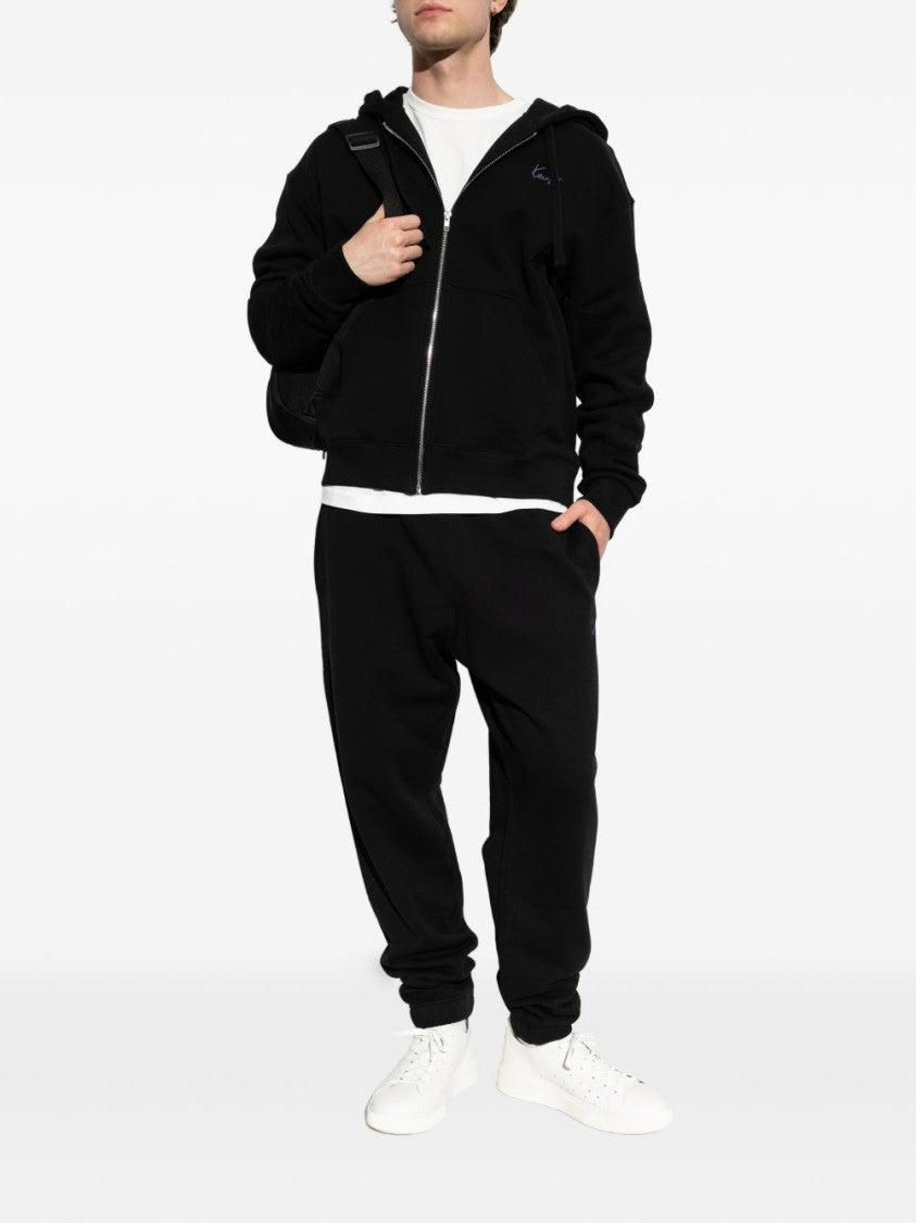 Kenzo Relaxed Fit Zip-Up Sweatshirt With Embroidered Details