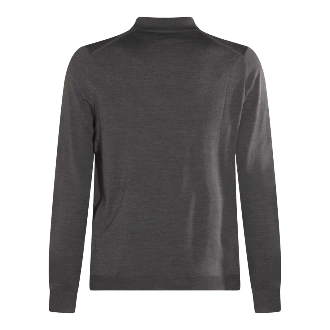 Zanone Long-Sleeve Polo Collar Sweater With Fine-Knit Texture