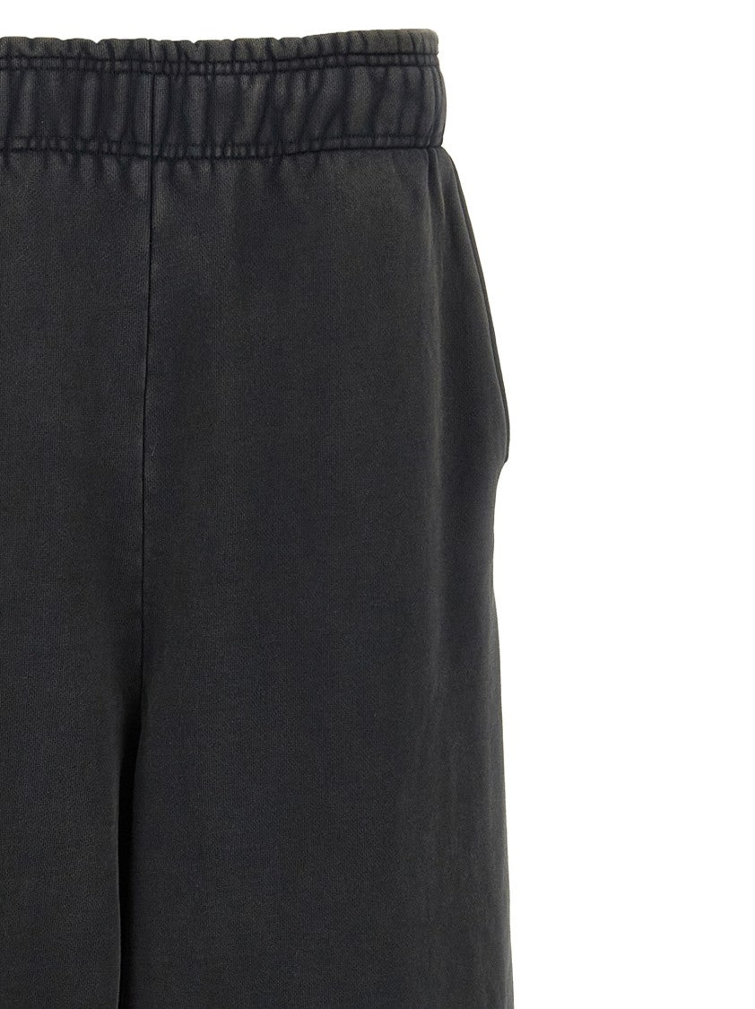 Entire Studios Faded Cotton Trousers With Adjustable Drawstring And Raw Cut Finish