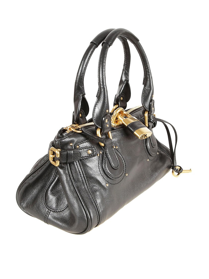 Chloé Paddington Handbag In Grained Buffalo Leather