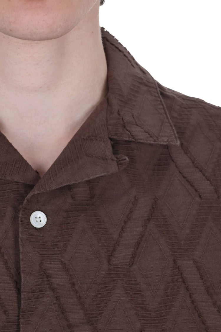 Portuguese Flannel Ike Cotton Bowling Collar Shirt