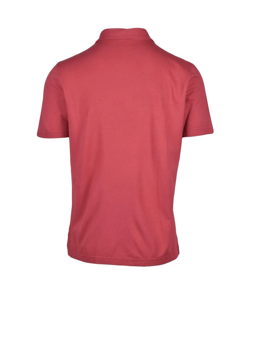 Zanone Red Cotton Polo Shirt