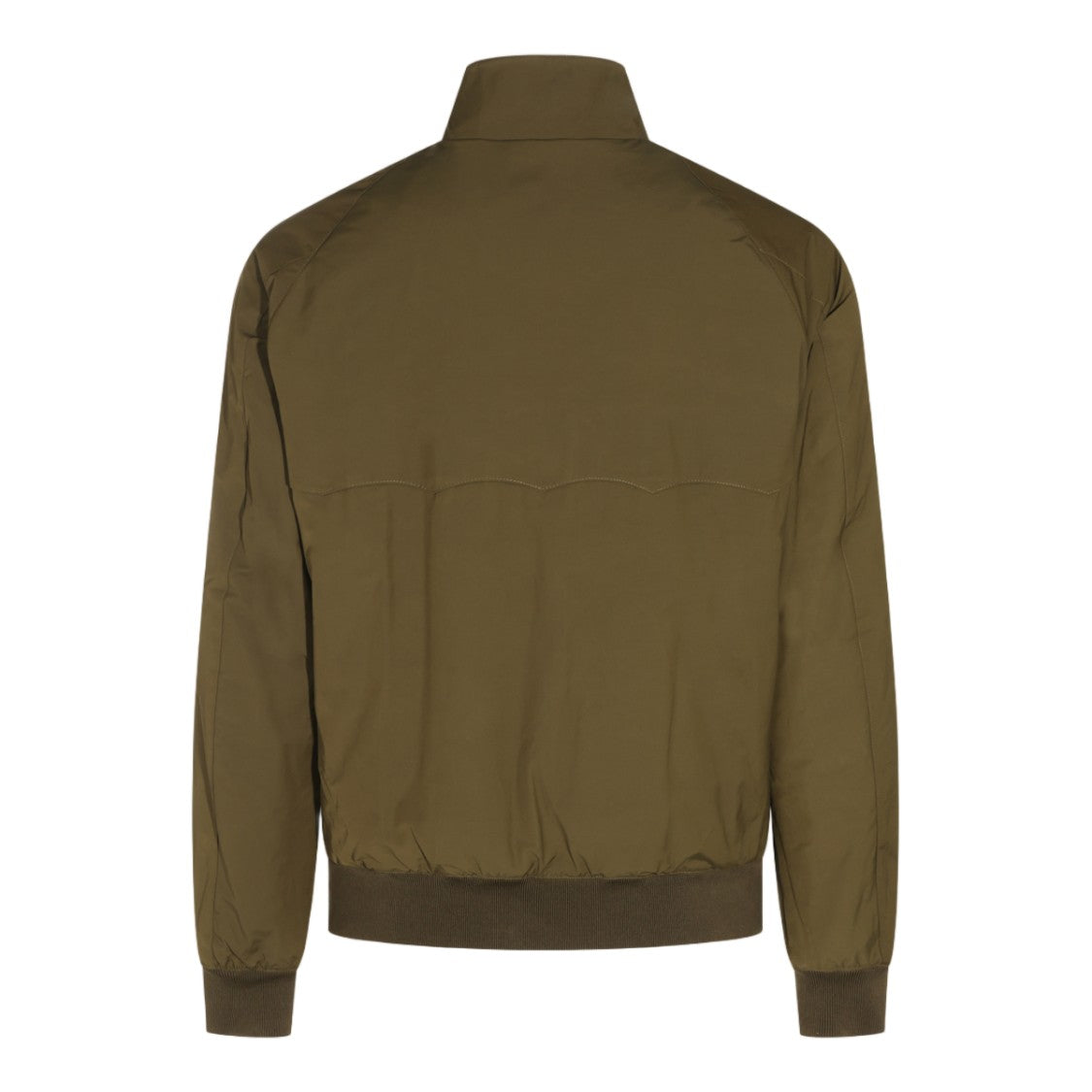Baracuta High Stand Collar Brown Casual Jacket With Flap Pockets