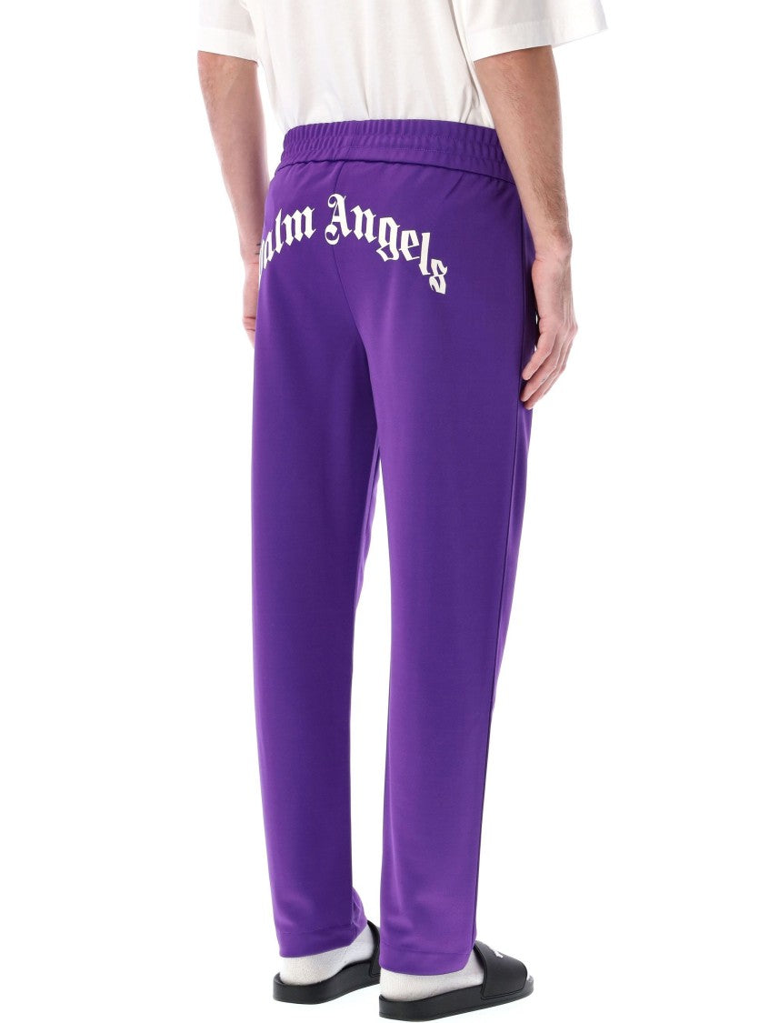 Palm Angels Back Curved Logo Track Pants