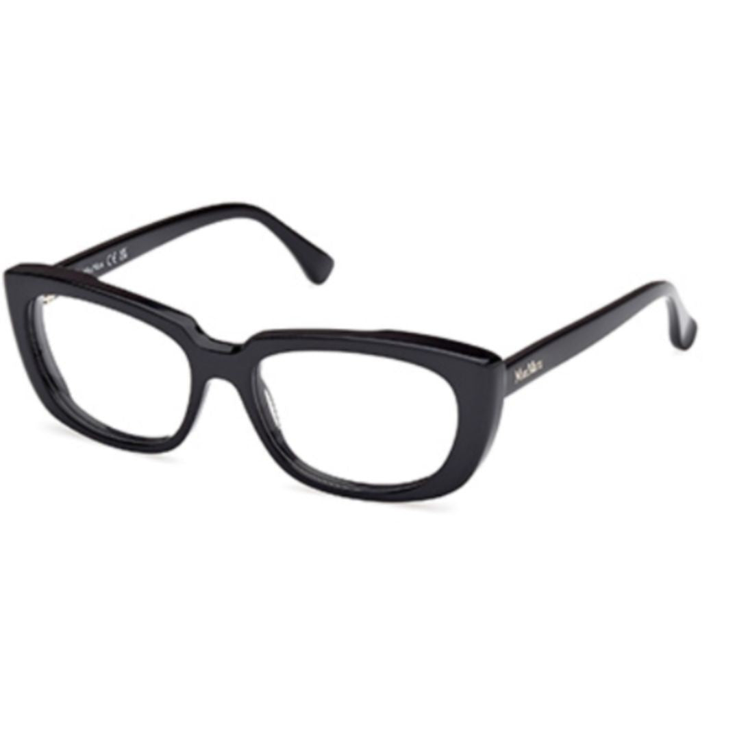 Max Mara Mm5114 54001 Bold Rectangular Frame Eyeglasses