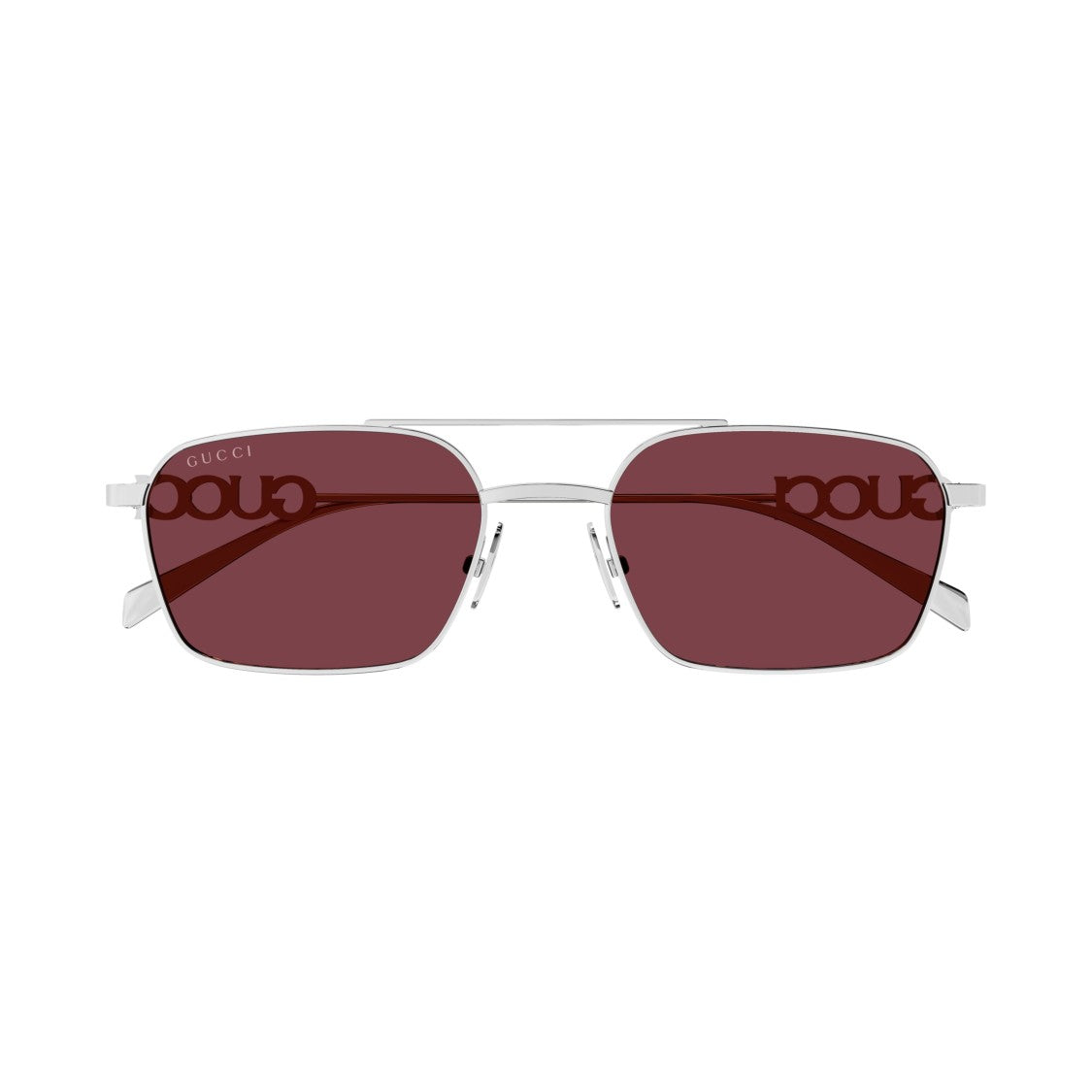 Gucci Gg1804s Rectangular Deep Burgundy Sunglasses