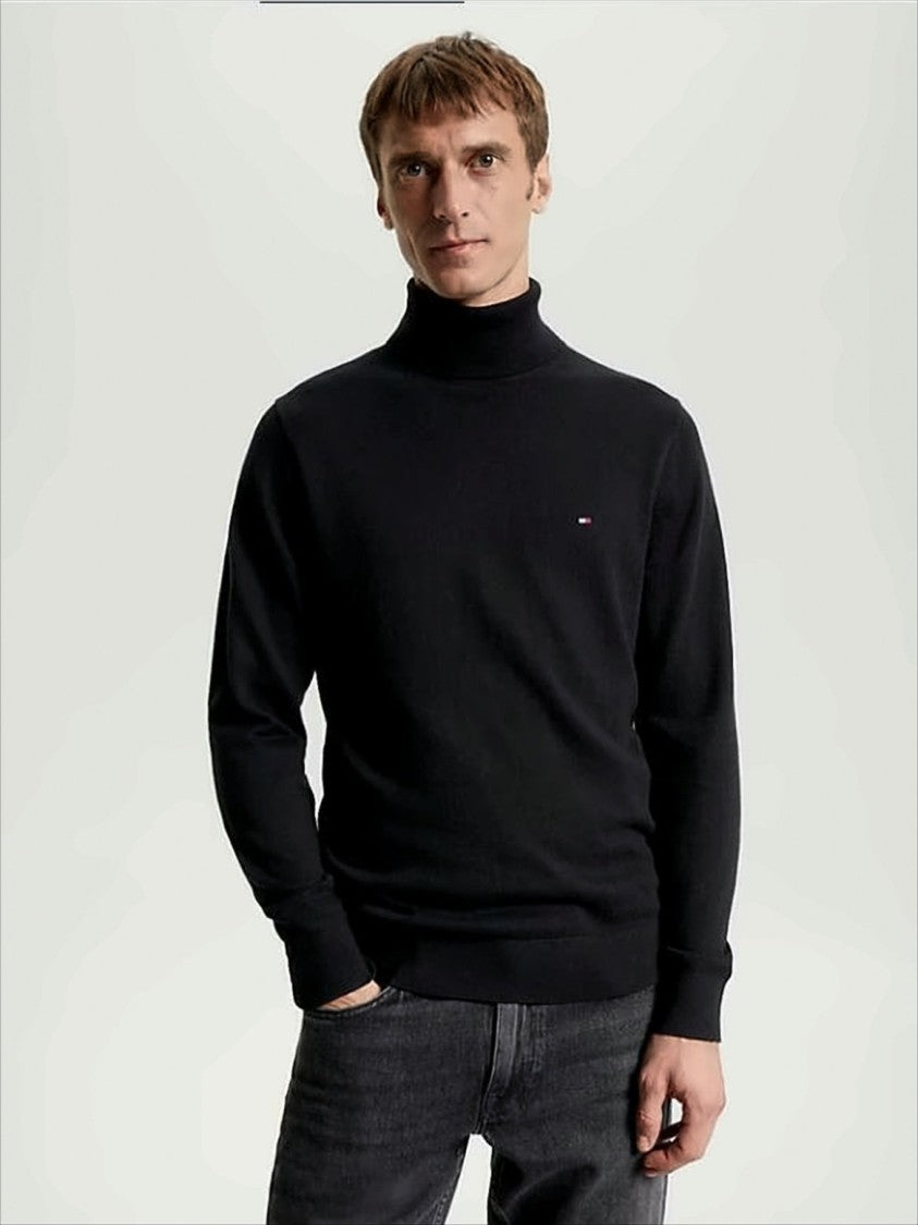 Tommy Hilfiger Pima Cotton Cashmere Roll Neck Sweater