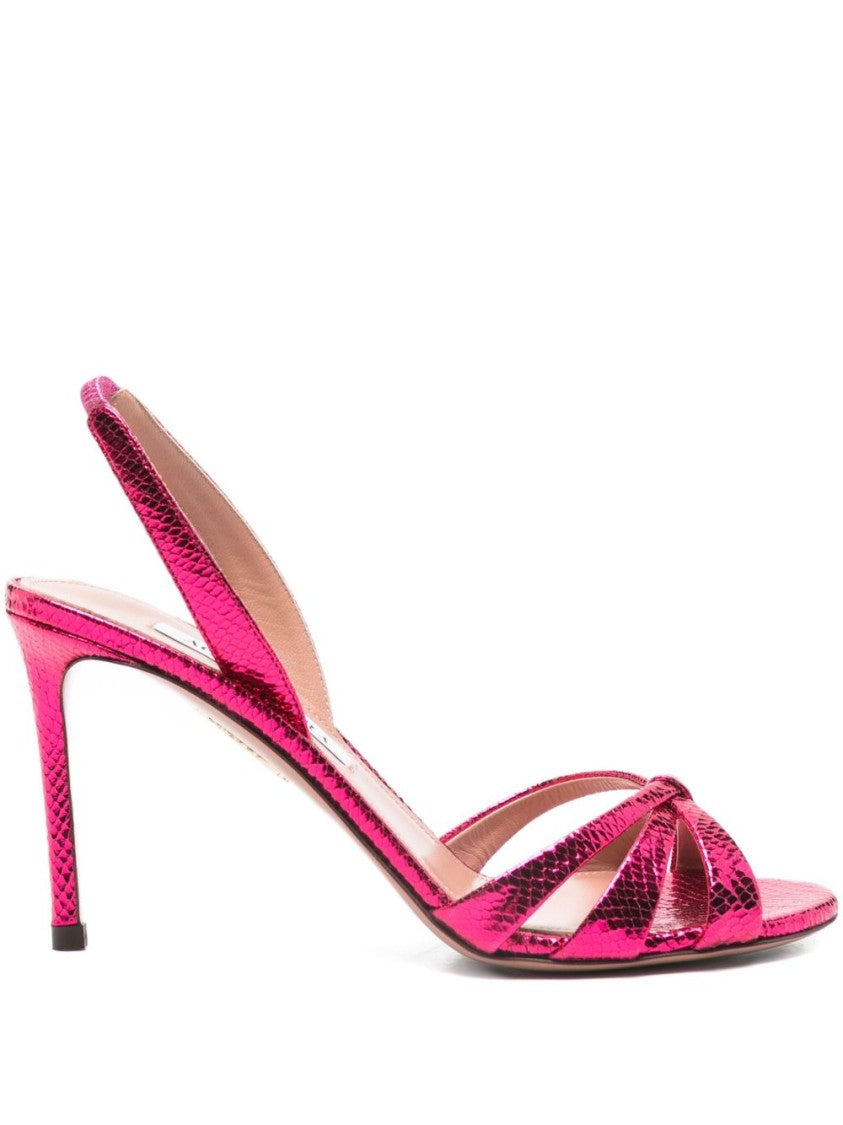 Aquazzura Open Toe Slingback Sandals