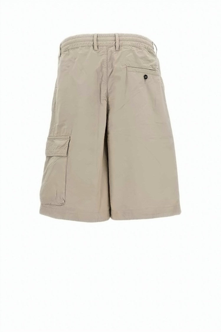 C.P. Company Stretch Satin Cargo Shorts With Utilitarian Lens Detail