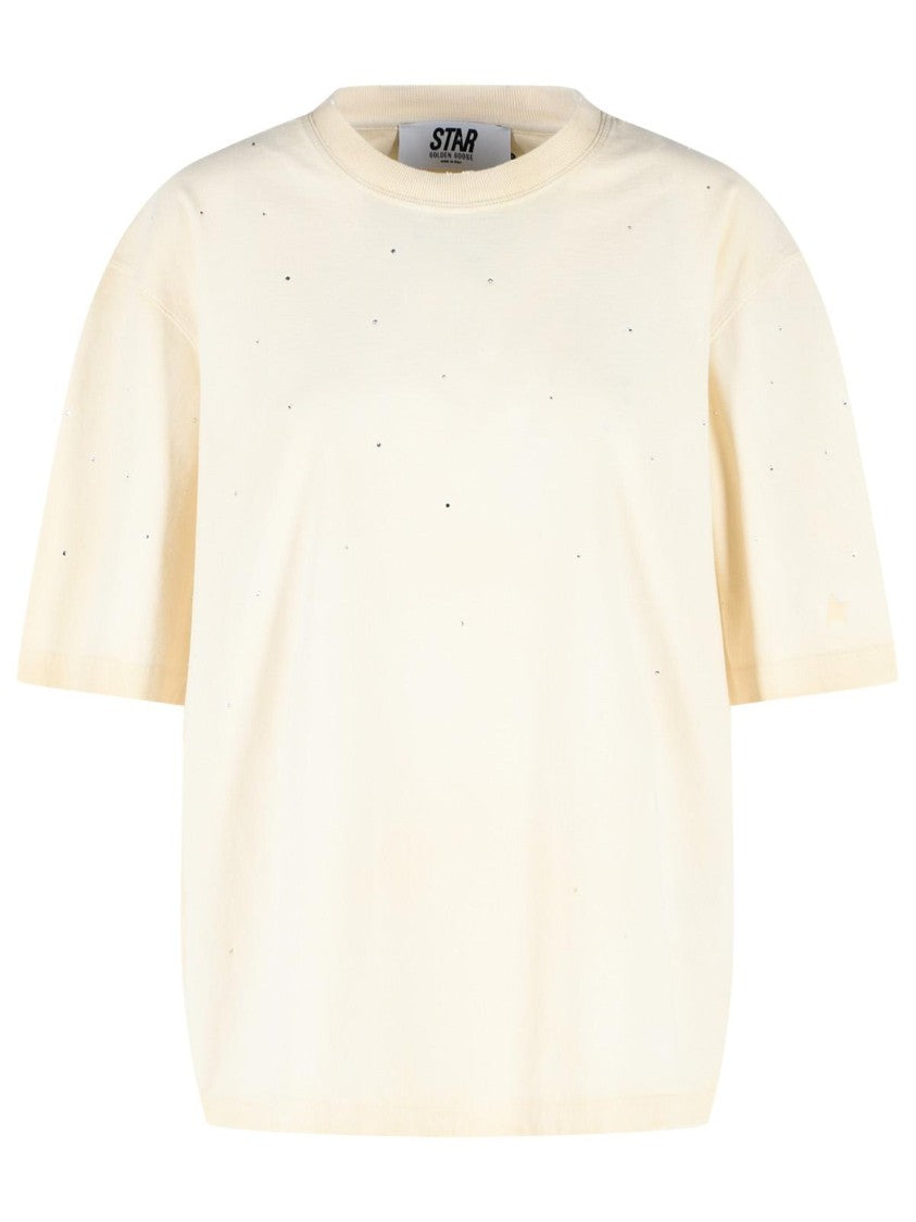 Golden Goose 'Star' Ivory Cotton T-Shirt