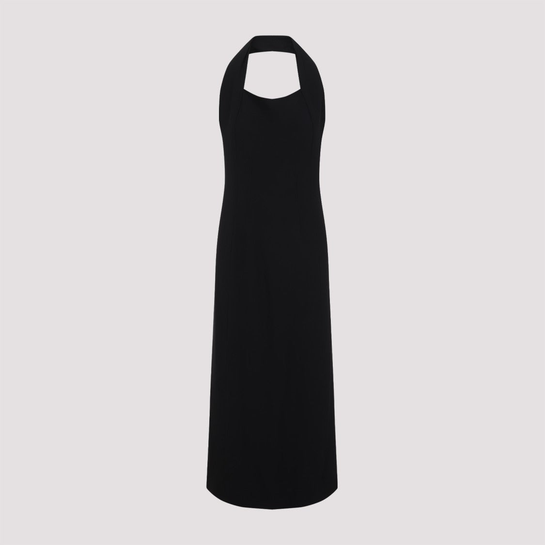 Carven Halter Neck Evening Dress With Flattering Silhouette