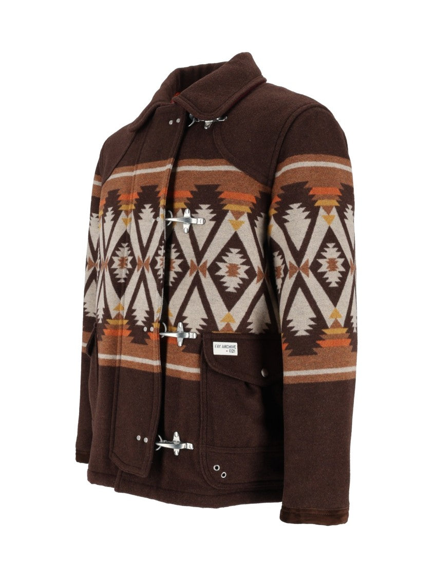 Fay 4 Ganci Desertcode Archive Jacquard Short Jacket