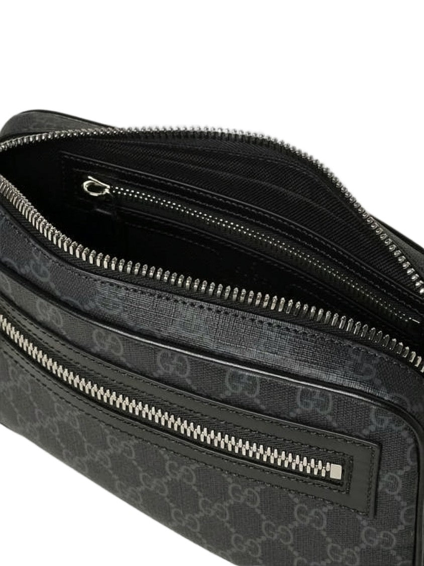 Gucci Canvas Crossbody Bag With Monogram Pattern