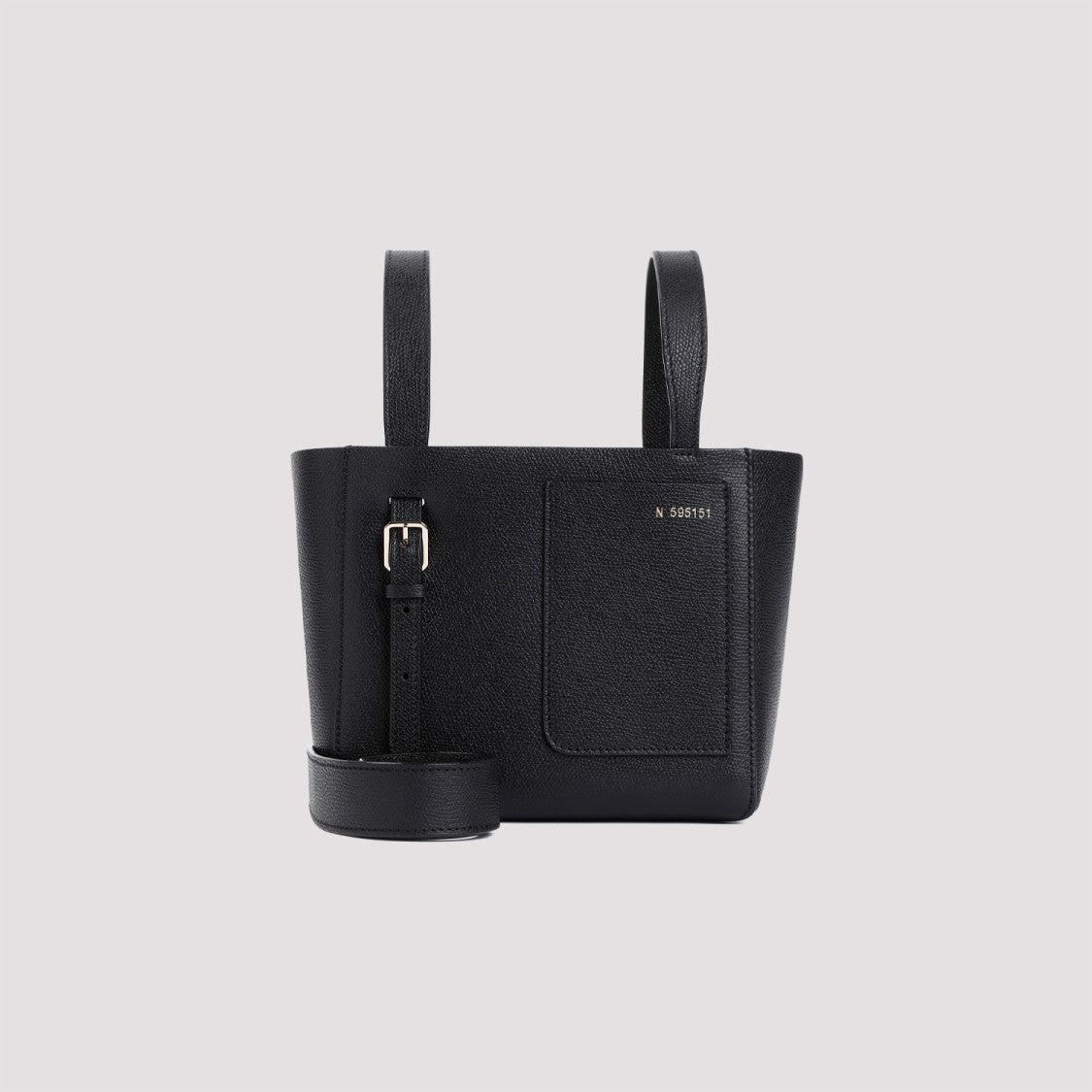 Valextra Black Bucket Mini Bag