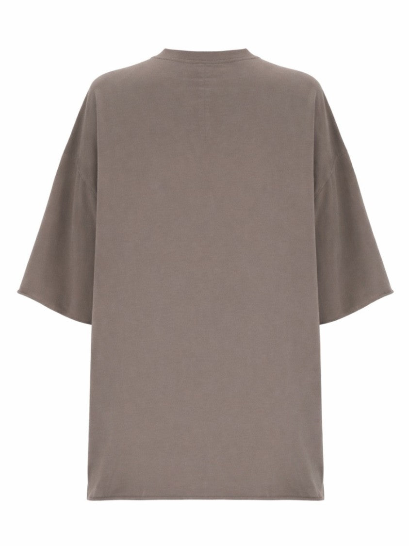 Rick Owens Taupe Tommy-T Oversized Boxy Cotton T-Shirt