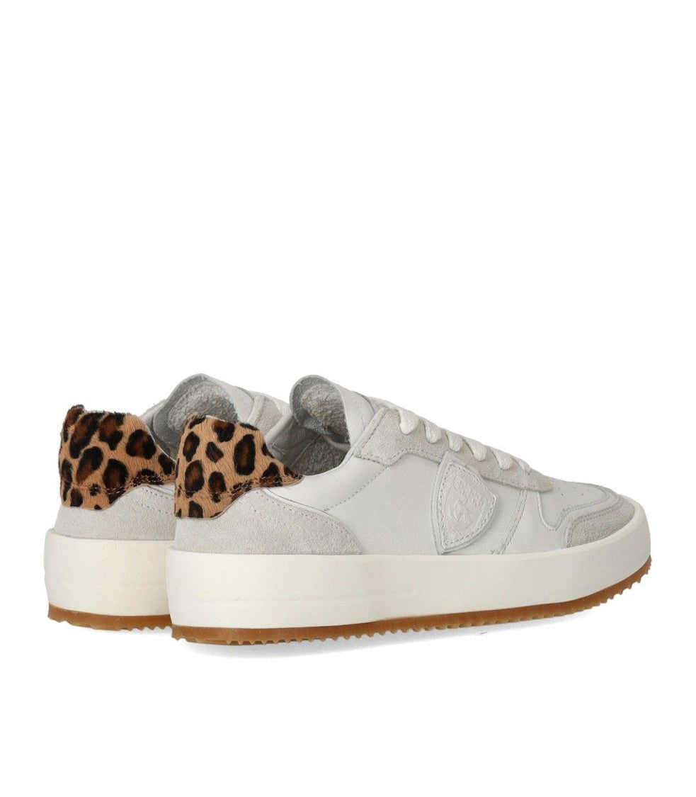 Philippe Model Nice Low Animalier White Sneaker