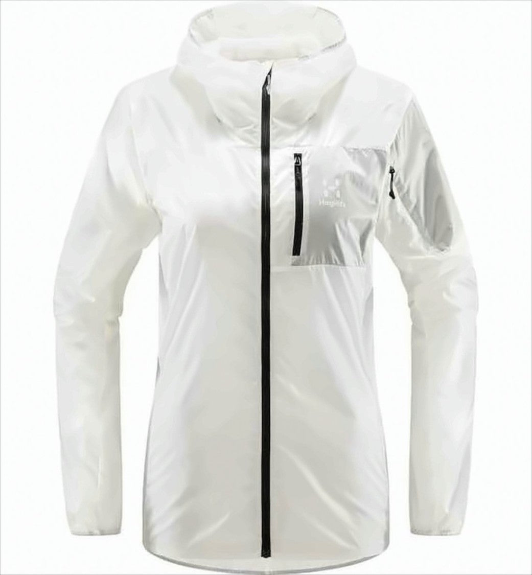 Haglöfs Lightweight Minimalist Jacket With Zippered Pocket And Hood