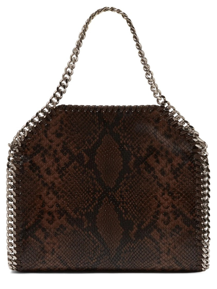 Stella Mccartney Brown Snakeskin Texture Mini Bag
