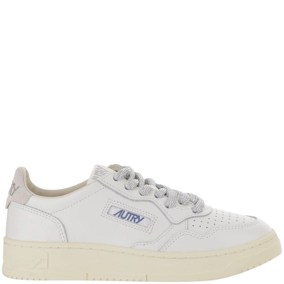 Autry Low-Top Leather Sneakers With Contrast Heel Tab