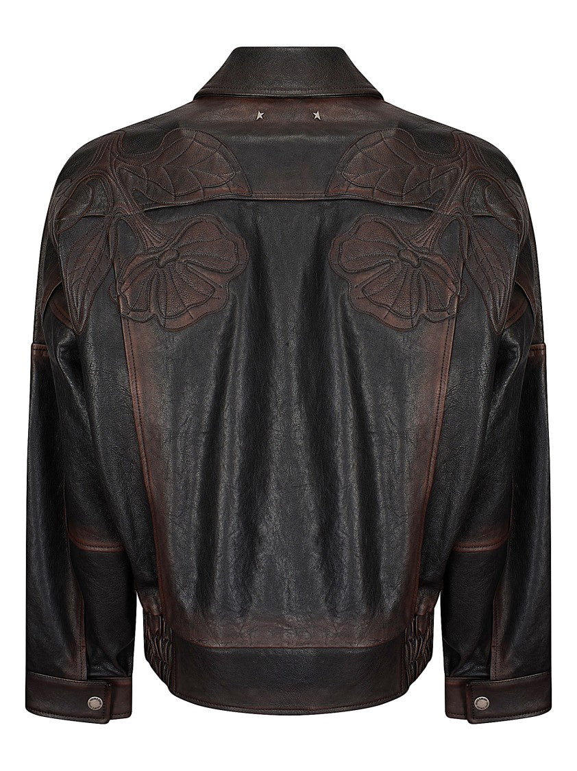 Golden Goose W's Oversized Leather Bomber Jacket