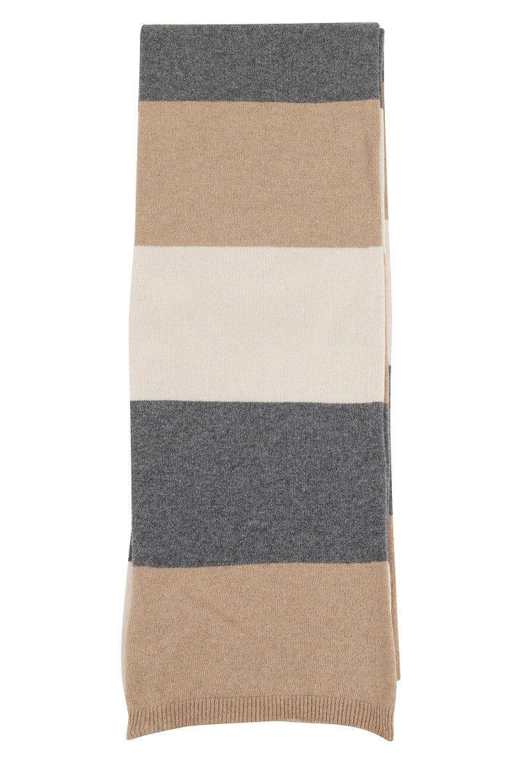 Semi Couture Linnet Scarf With Striped Pattern In Multicolor Almond