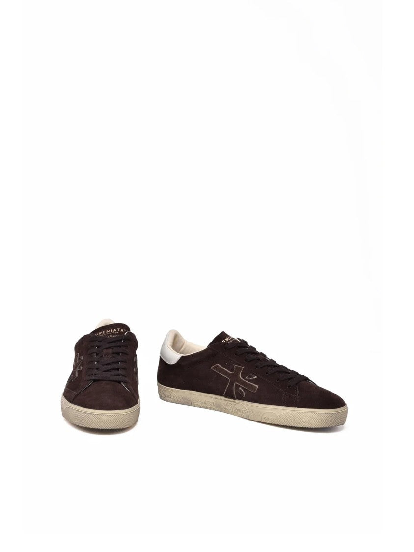 Premiata Brown Suede Classic Sneakers