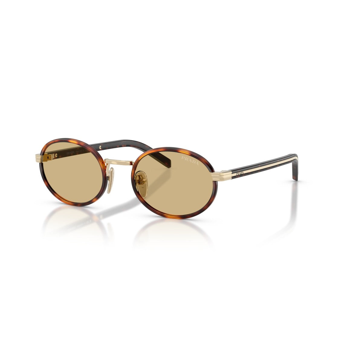 Prada 0Pr B56s Oval Tortoiseshell Sunglasses