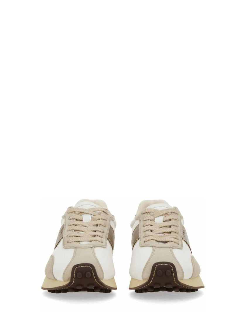 Tod's Leather And Fabric Sneakers