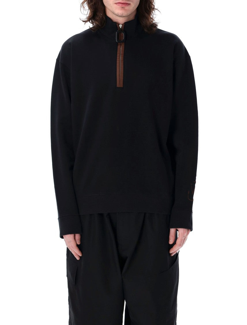 J. W. Anderson Half-Zip Sweatshirt With High Collar