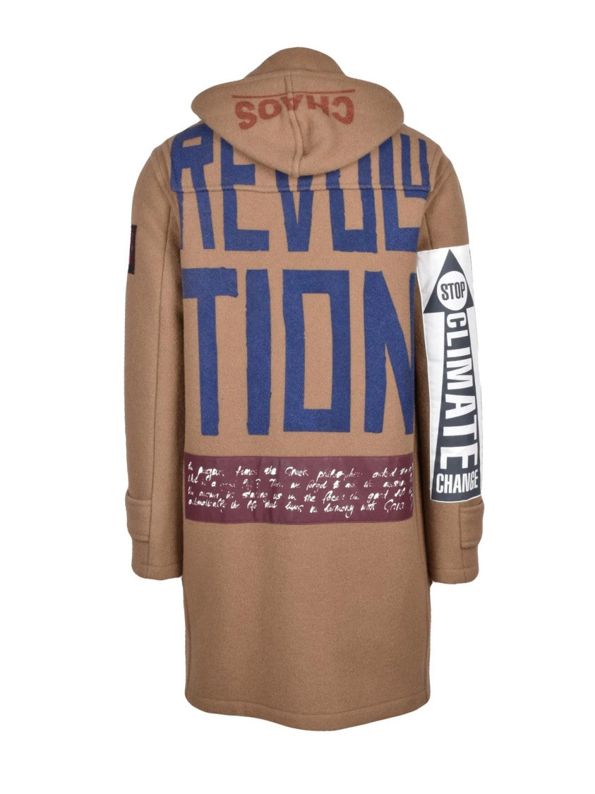 Vivienne Westwood Anglomania Beige Wool-Blend Montgomery Coat