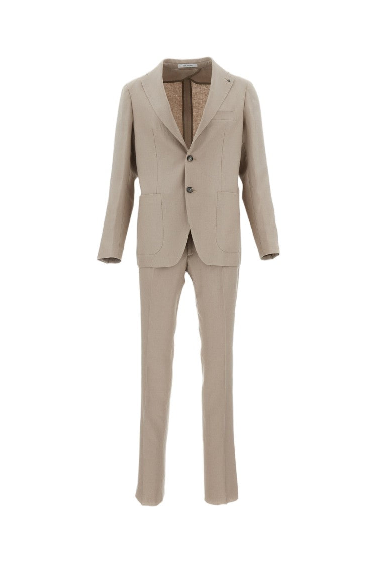 Tagliatore Montecarlo Linen Single-Breasted Suit