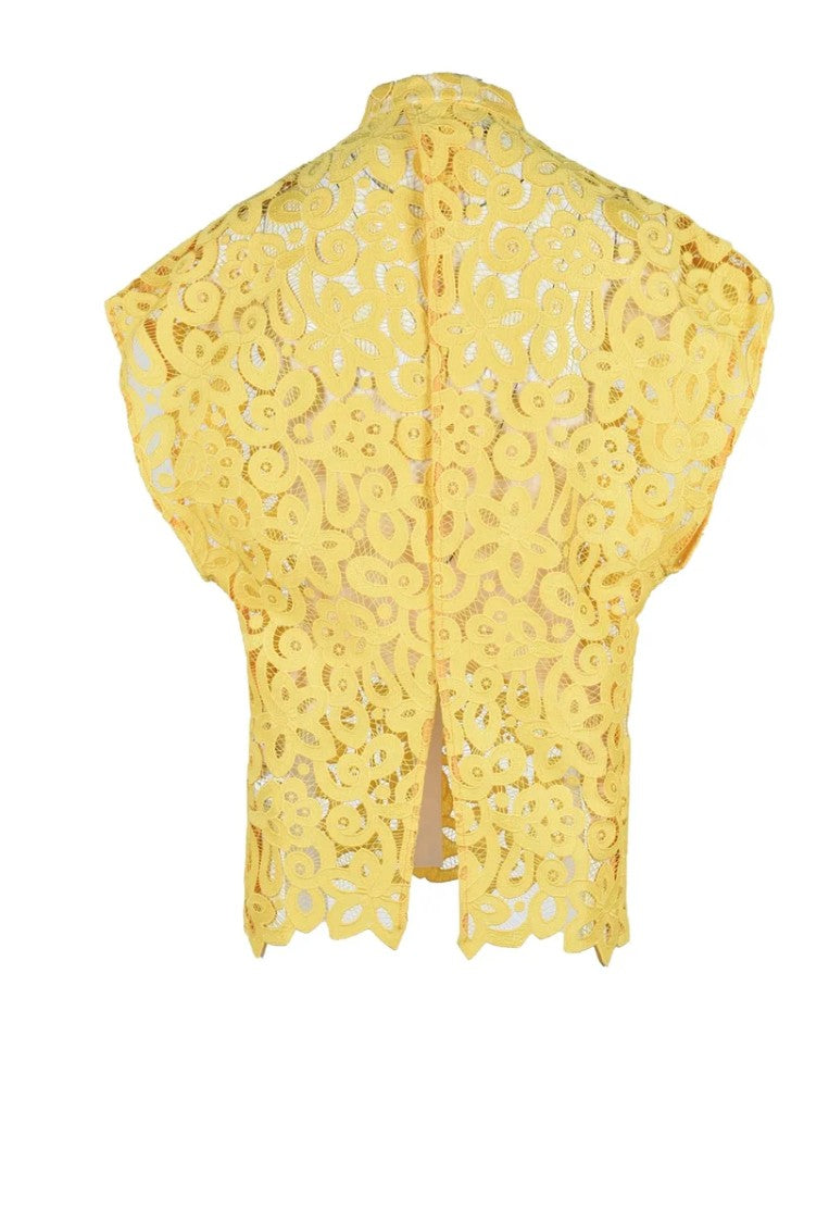 Erika Cavallini Korean Lace Shirt - Yellow