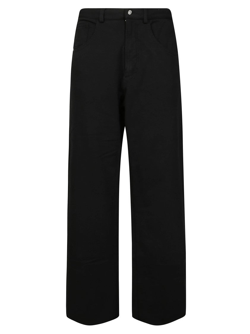 Mm6 By Maison Margiela Wide-Leg Pants With Five-Pocket Design