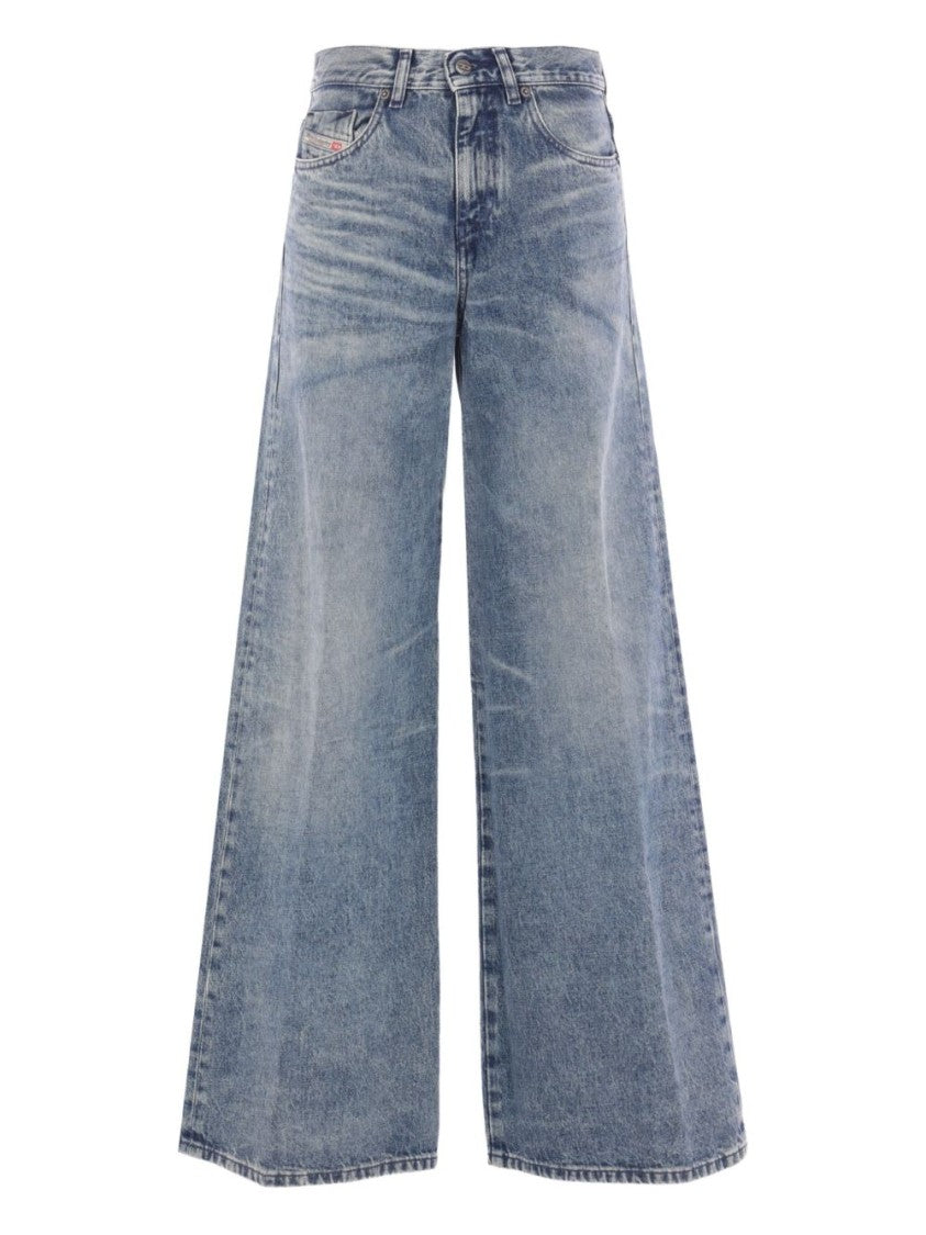 Diesel Straight-Cut Classic Denim Jeans With Subtle Stitching