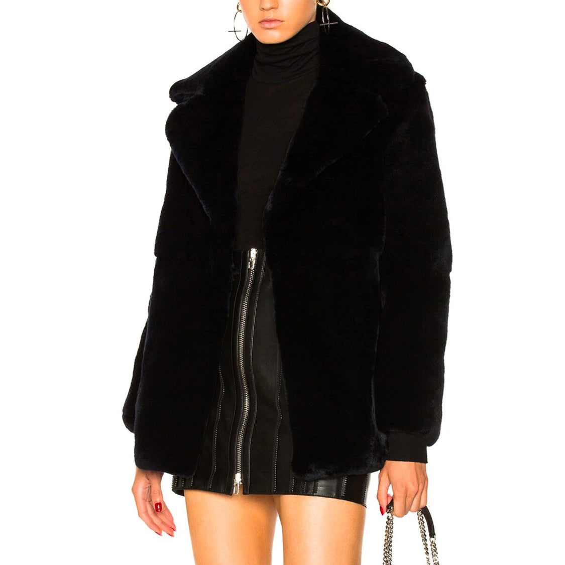 Alberta Ferretti Friday Rabbit Fur Jacket