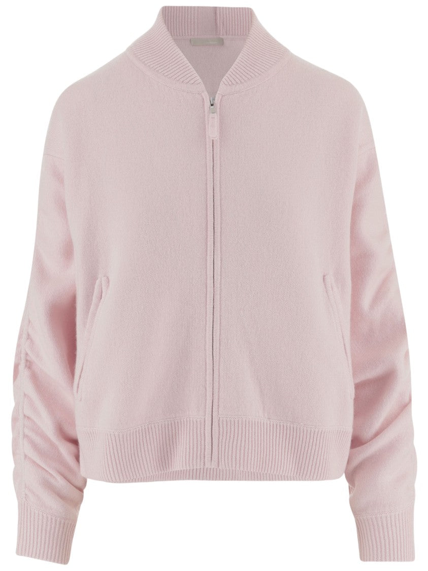 Allude Cashmere Blend Sweatshirt With Zip Closure